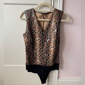 Commando Snake Print bodysuit
